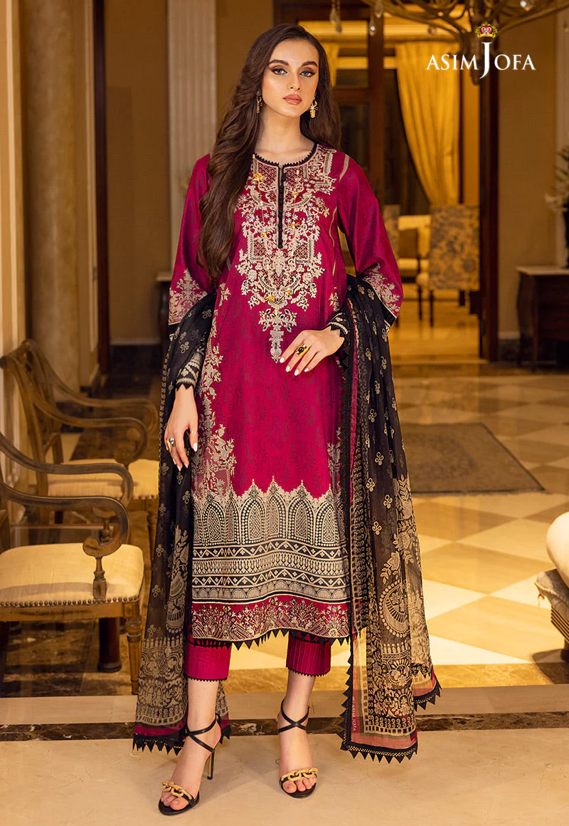 AJAA-12 EMBROIDERED LAWN 3 PCS - Image 3