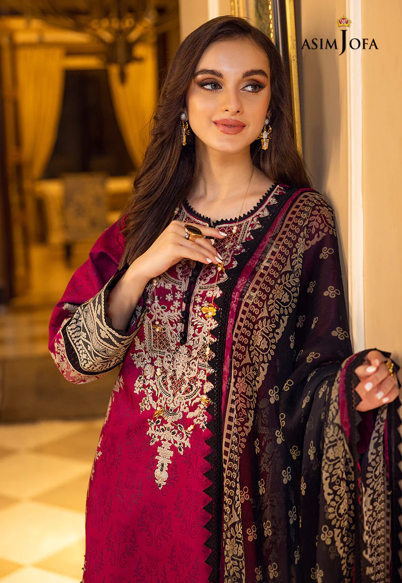 AJAA-12 EMBROIDERED LAWN 3 PCS - Image 4