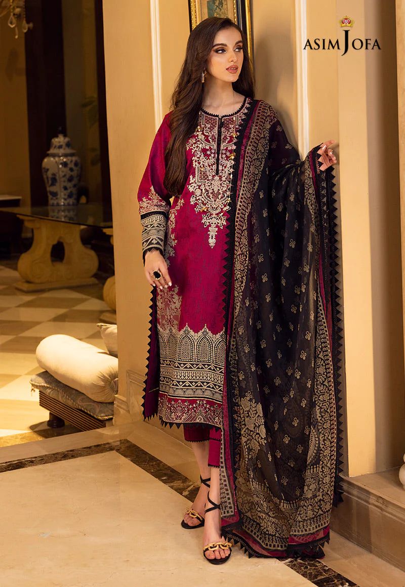 AJAA-12 EMBROIDERED LAWN 3 PCS - Image 5