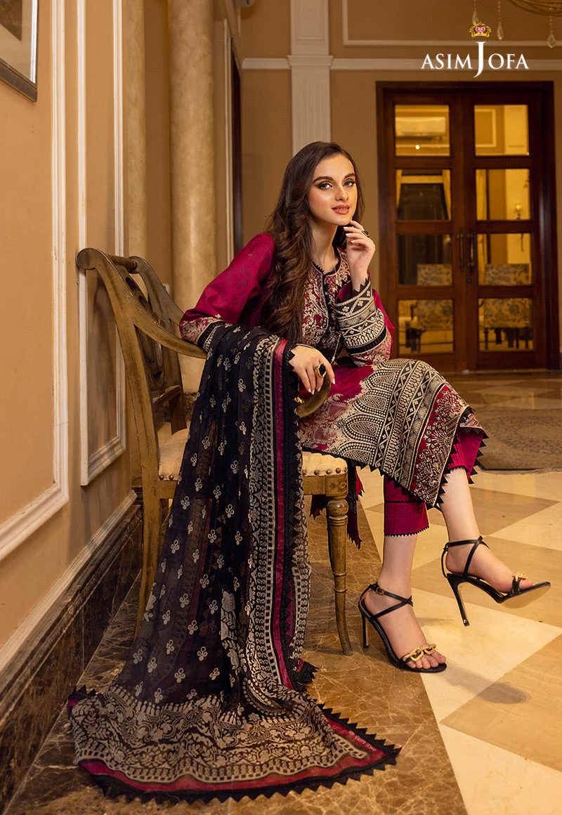 AJAA-12 EMBROIDERED LAWN 3 PCS - Image 7