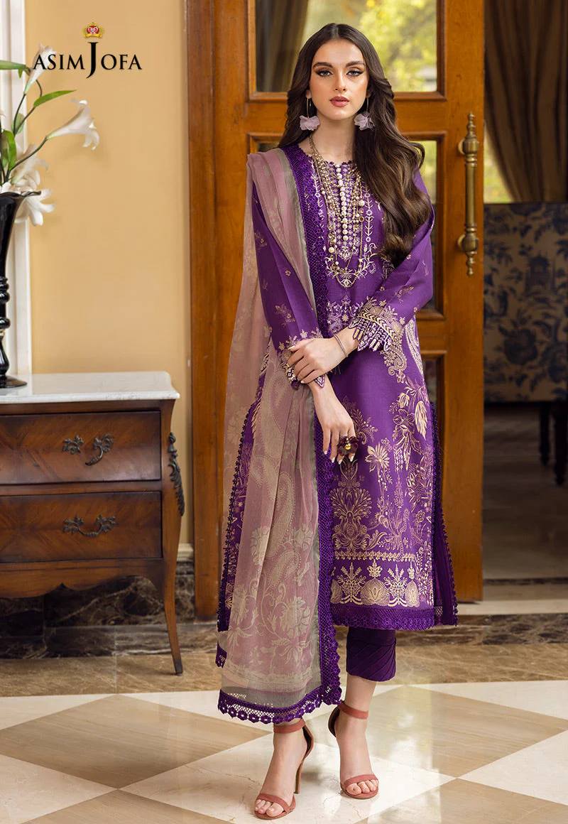 AJAA-15 EMBROIDERED LAWN 3 PCS - Image 4