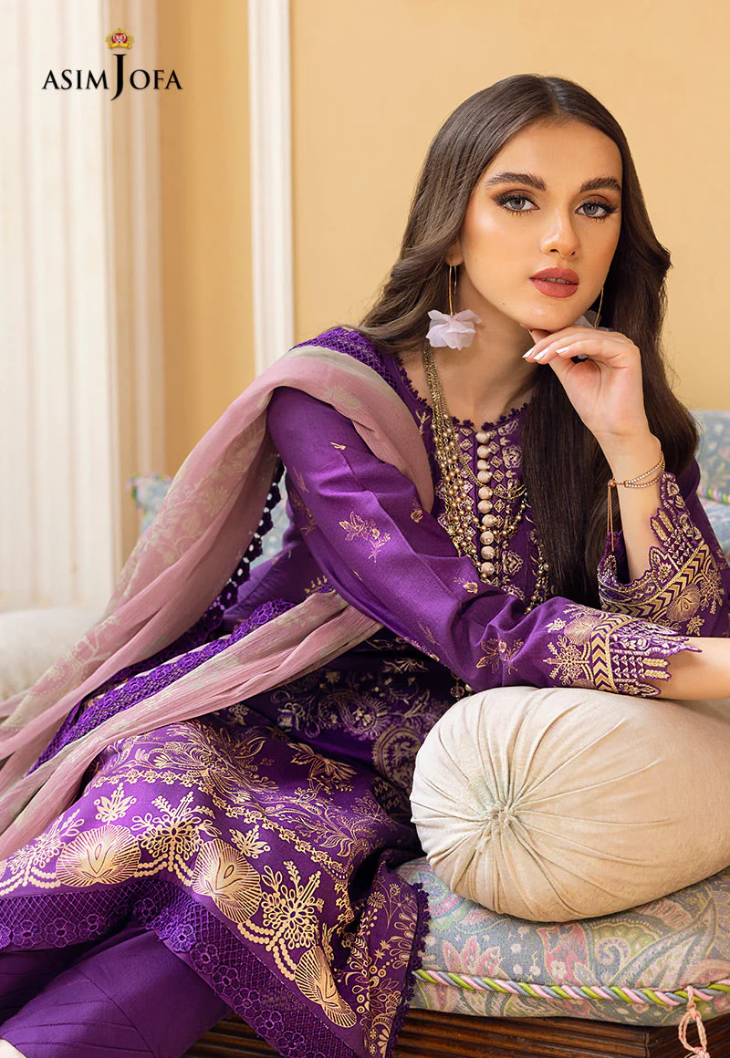 AJAA-15 EMBROIDERED LAWN 3 PCS - Image 5