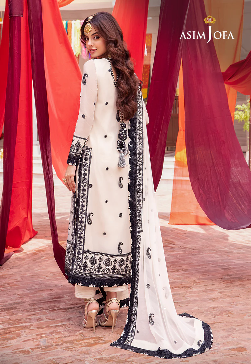 AJAB-02 EMBROIDERED CHIFFON 3 PCS - Image 2