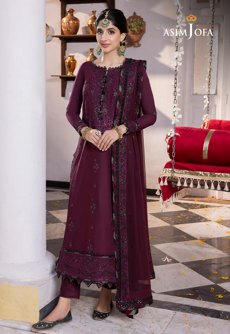 AJAB-05 EMBROIDERED LAWN SILK 3 PCS - Image 10