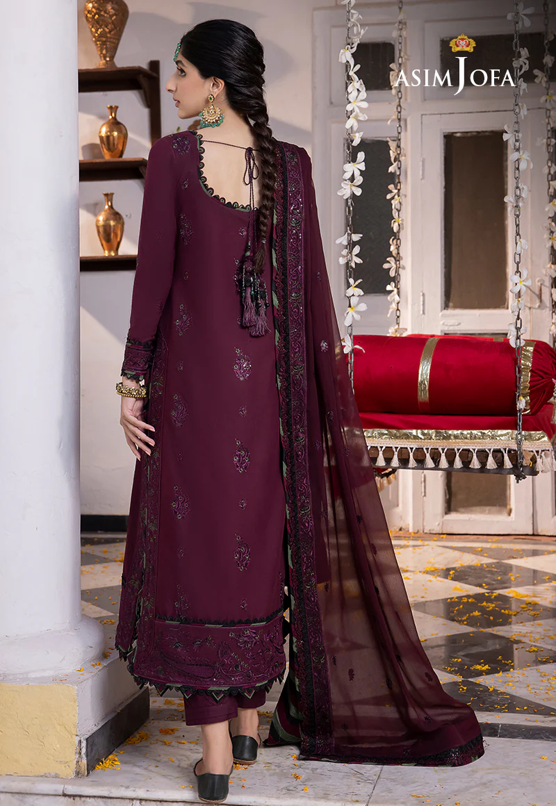 AJAB-05 EMBROIDERED LAWN SILK 3 PCS - Image 2