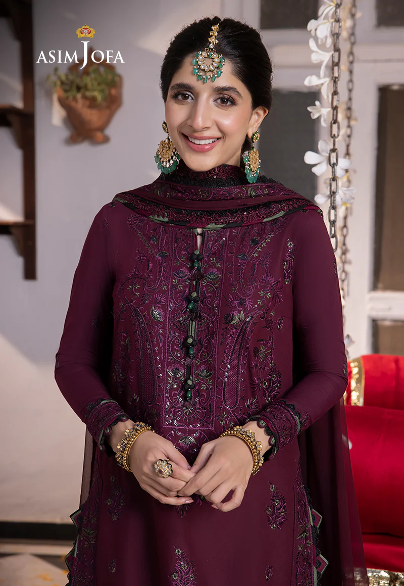AJAB-05 EMBROIDERED LAWN SILK 3 PCS - Image 3