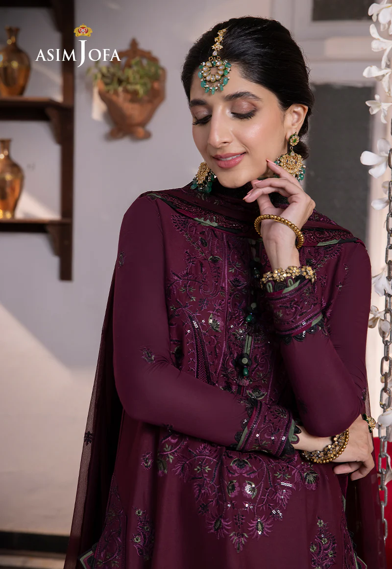 AJAB-05 EMBROIDERED LAWN SILK 3 PCS - Image 5