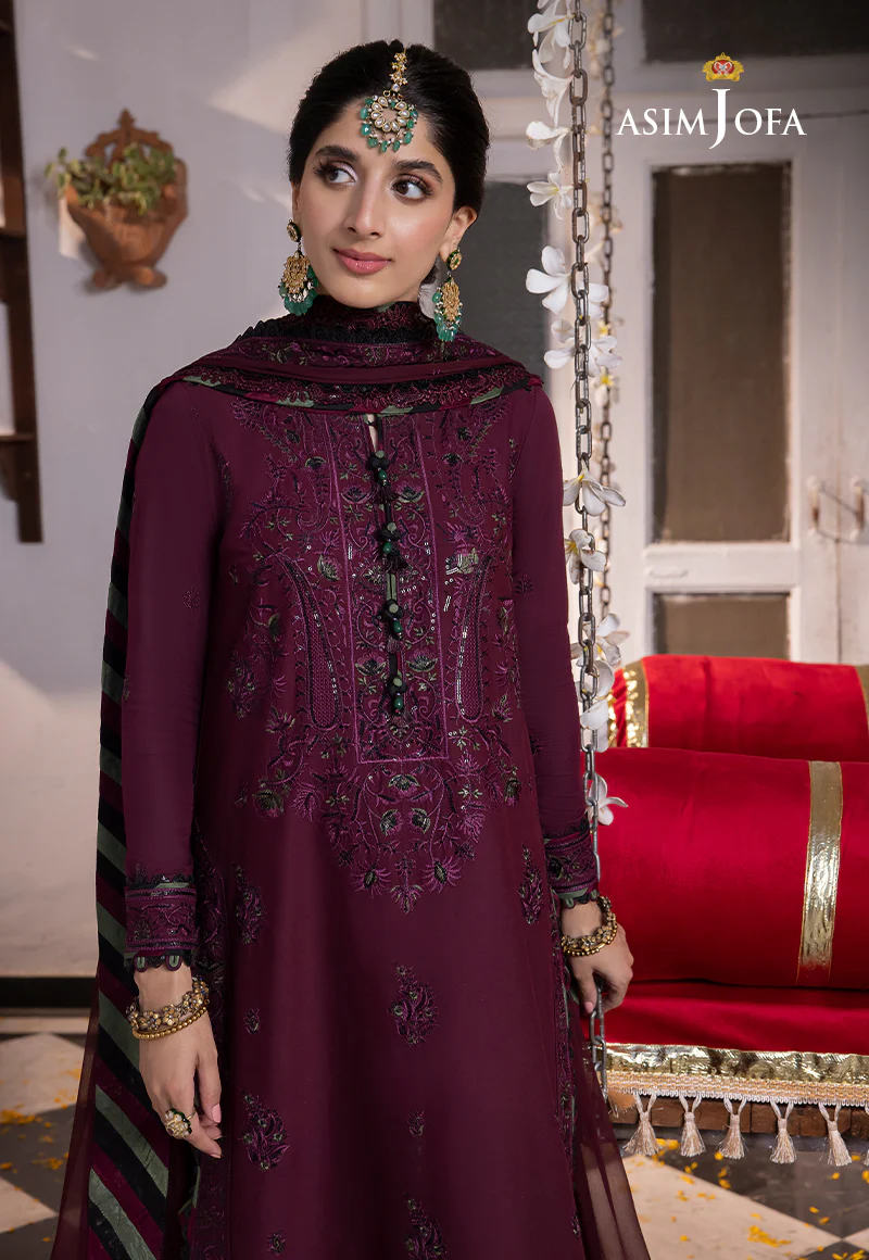 AJAB-05 EMBROIDERED LAWN SILK 3 PCS - Image 6