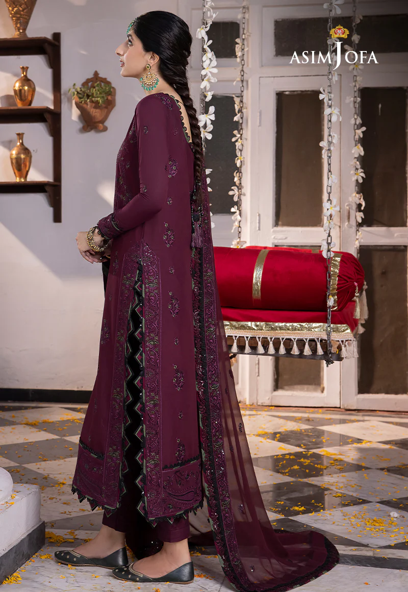 AJAB-05 EMBROIDERED LAWN SILK 3 PCS - Image 8