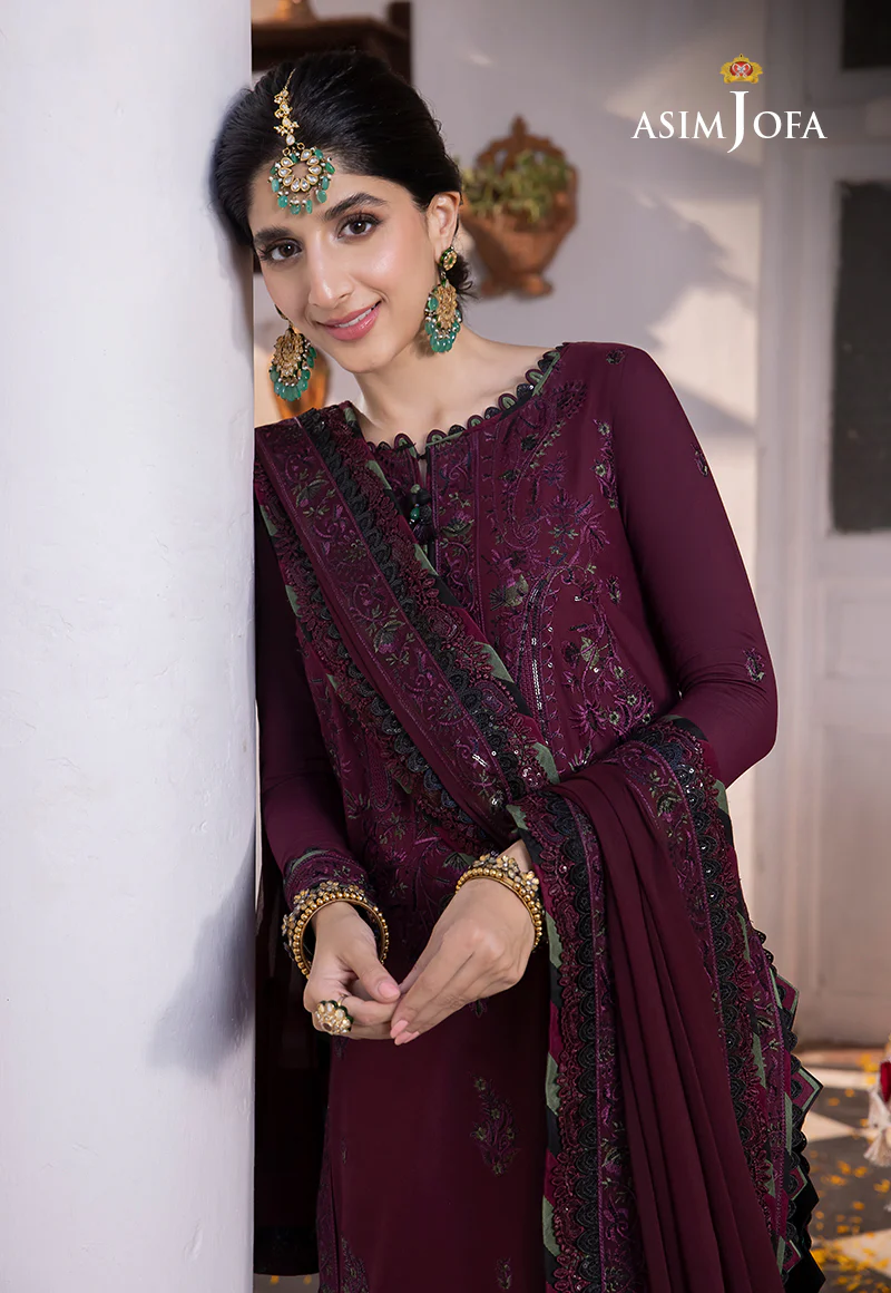 AJAB-05 EMBROIDERED LAWN SILK 3 PCS - Image 9
