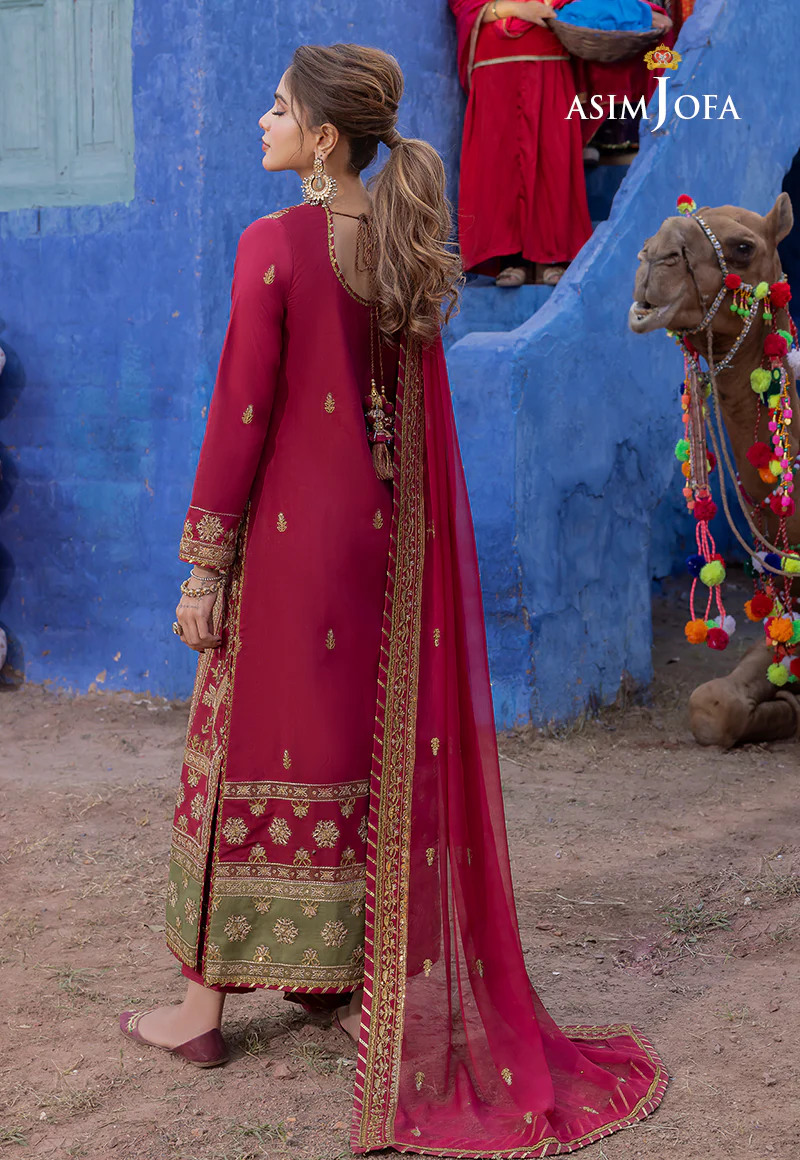 AJAB-13 EMBROIDERED LAWN SILK 3 PCS - Image 2