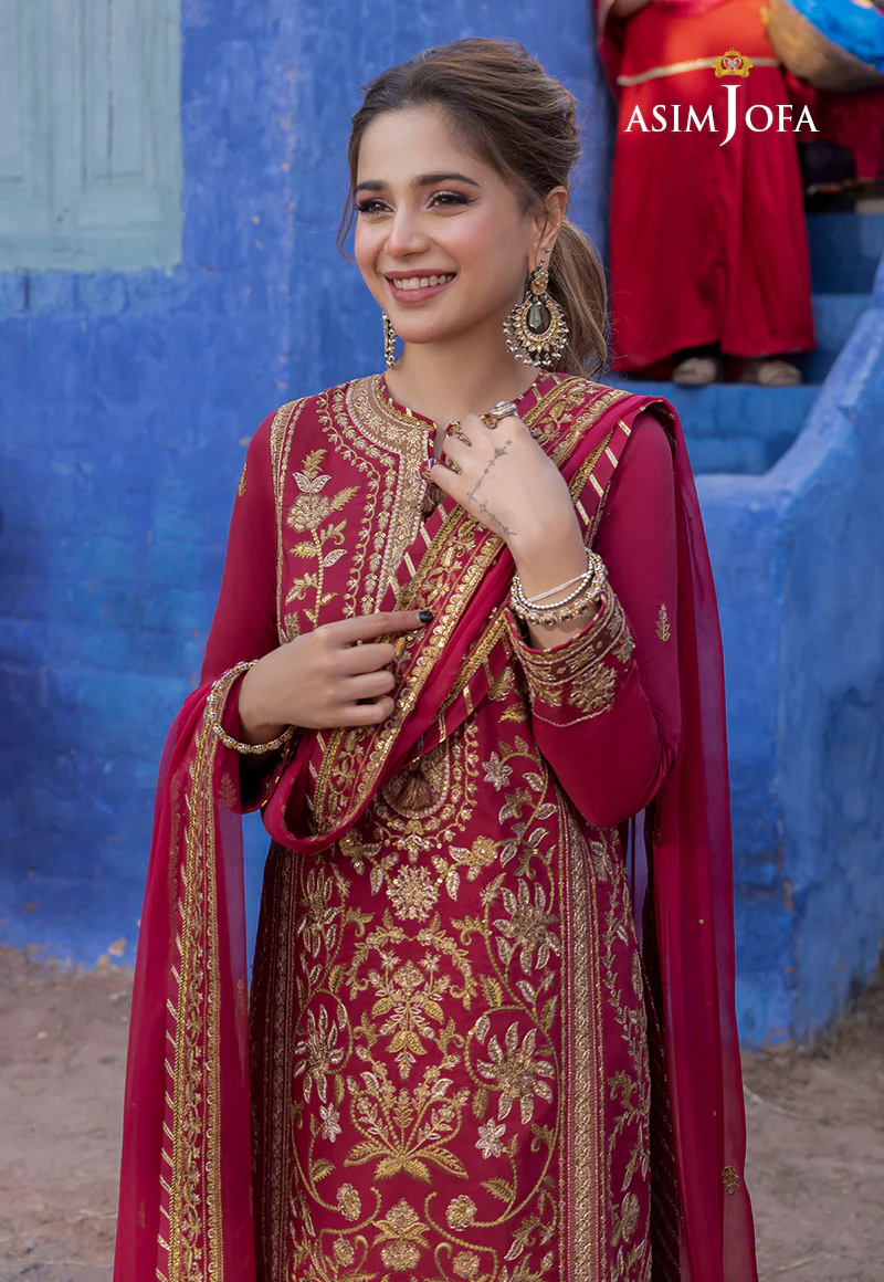 AJAB-13 EMBROIDERED LAWN SILK 3 PCS - Image 9