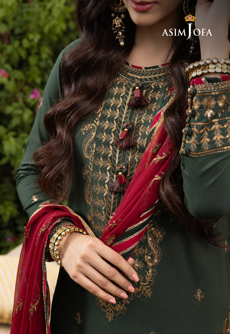 AJAB-16 EMBROIDERED LAWN SILK 3 PCS - Image 3