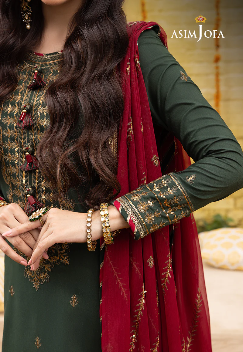 AJAB-16 EMBROIDERED LAWN SILK 3 PCS - Image 5
