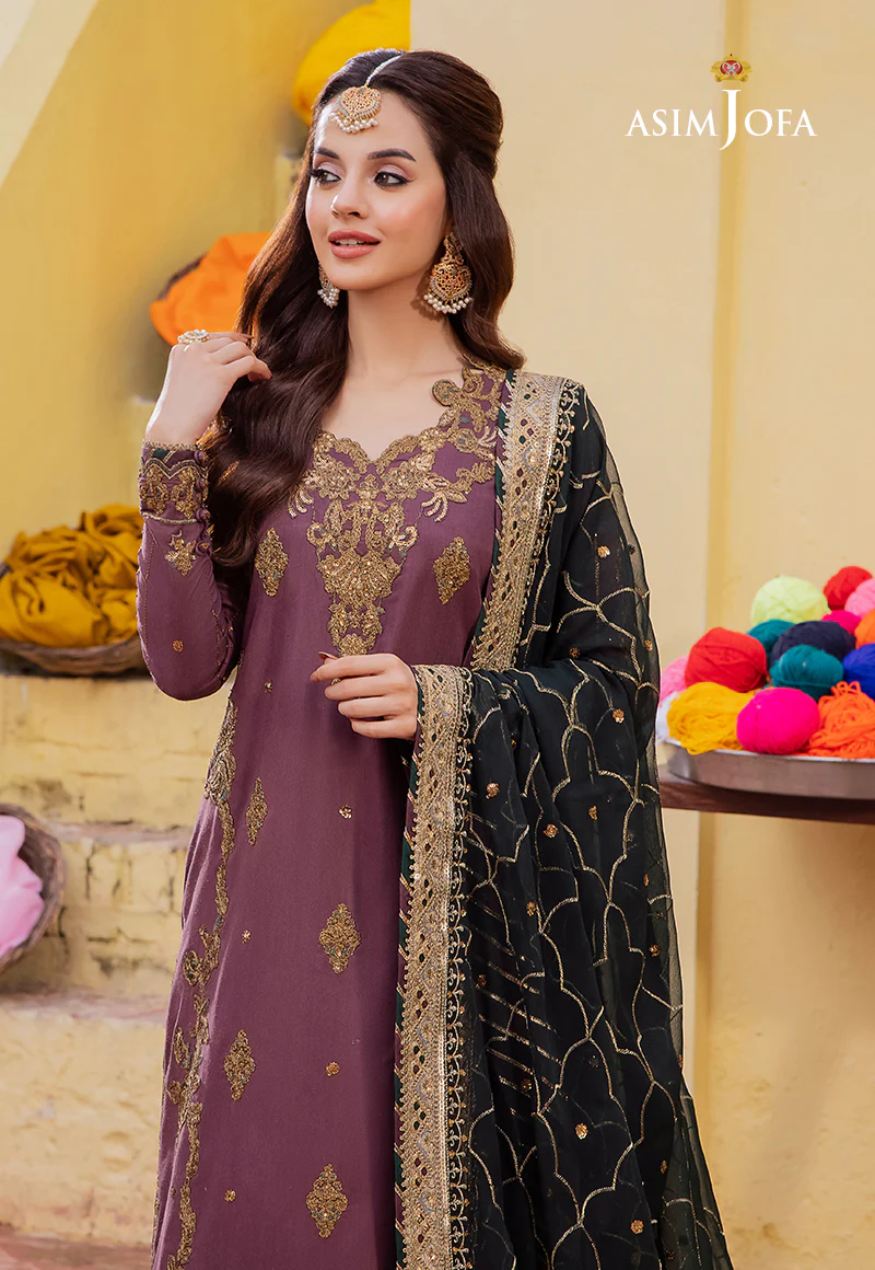 AJAB-17 EMBROIDERED LAWN SILK 3 PCS - Image 3