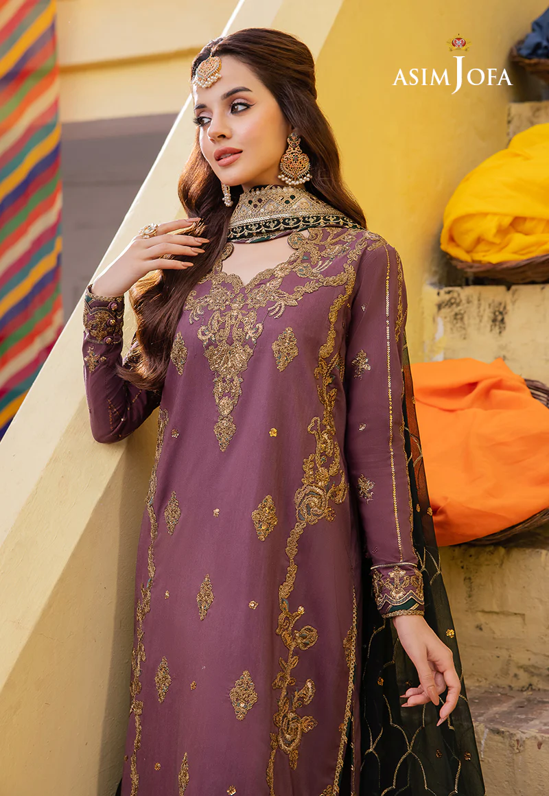 AJAB-17 EMBROIDERED LAWN SILK 3 PCS - Image 7