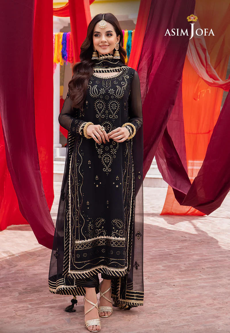 AJAB-18 EMBROIDERED CHIFFON 3 PCS - Image 10