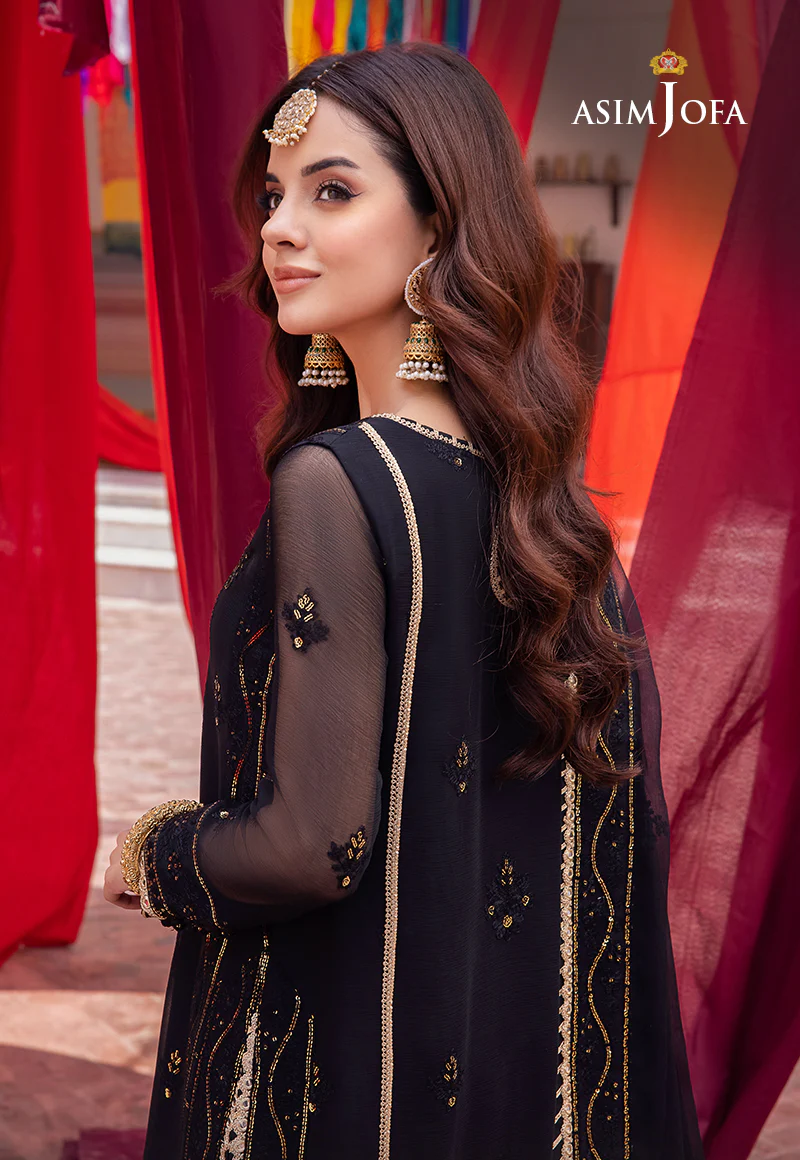 AJAB-18 EMBROIDERED CHIFFON 3 PCS - Image 5