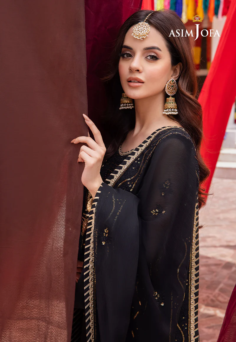 AJAB-18 EMBROIDERED CHIFFON 3 PCS - Image 8