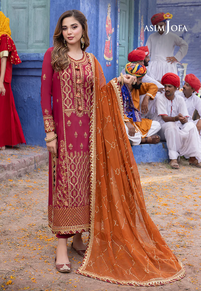AJAB-20 EMBROIDERED LAWN SILK 3 PCS - Image 4