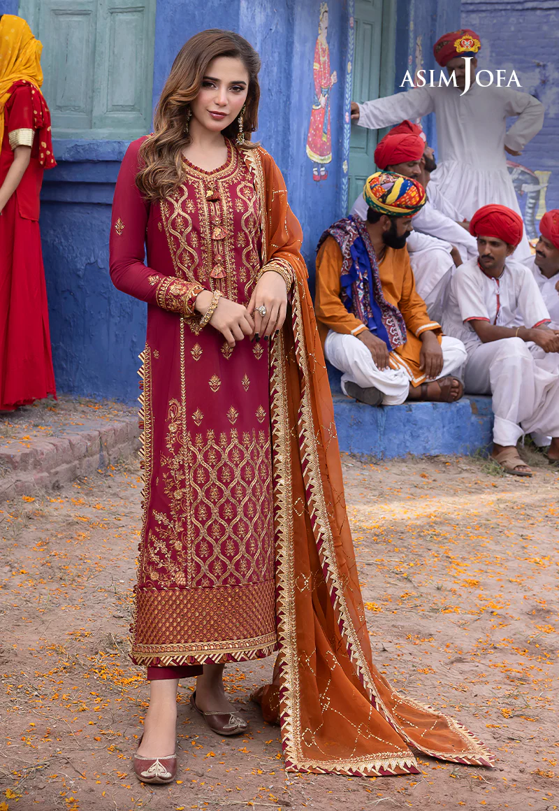 AJAB-20 EMBROIDERED LAWN SILK 3 PCS - Image 5