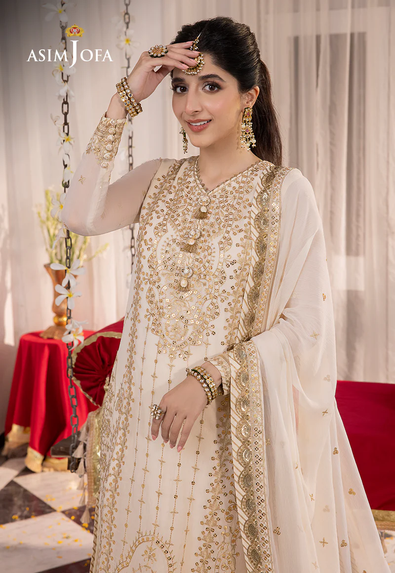 AJAB-21 EMBROIDERED CHIFFON 3 PCS - Image 7