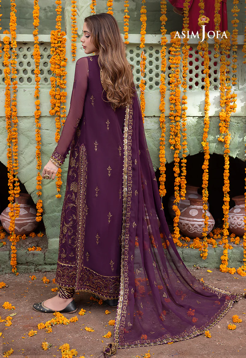 AJAB-22 EMBROIDERED CHIFFON 3 PCS - Image 2