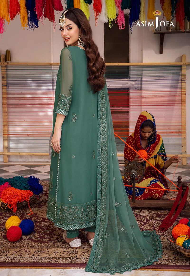 AJAB-23 EMBROIDERED CHIFFON 3 PCS - Image 2