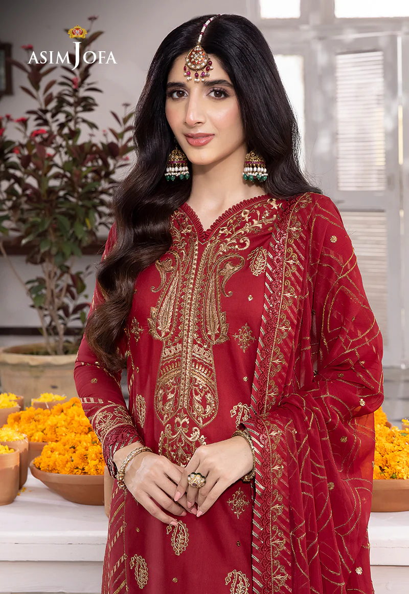 AJAB-24 EMBROIDERED LAWN SILK 3 PCS - Image 3