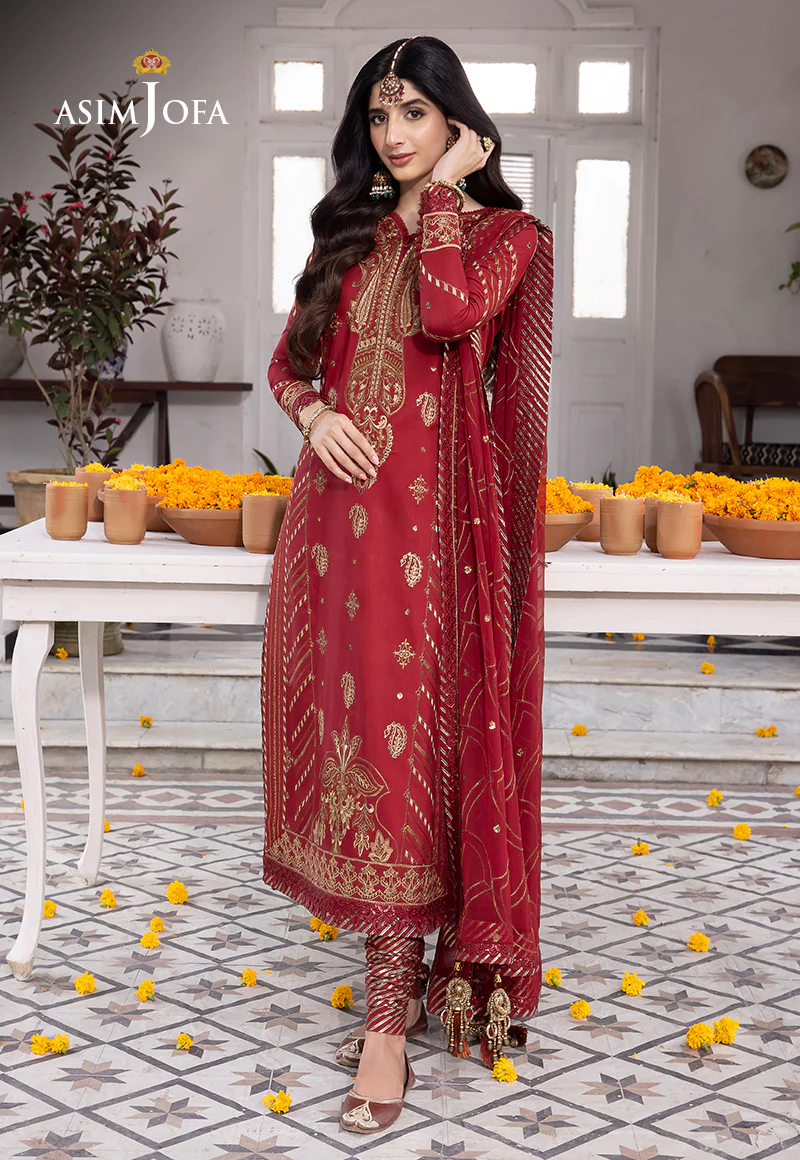 AJAB-24 EMBROIDERED LAWN SILK 3 PCS - Image 4