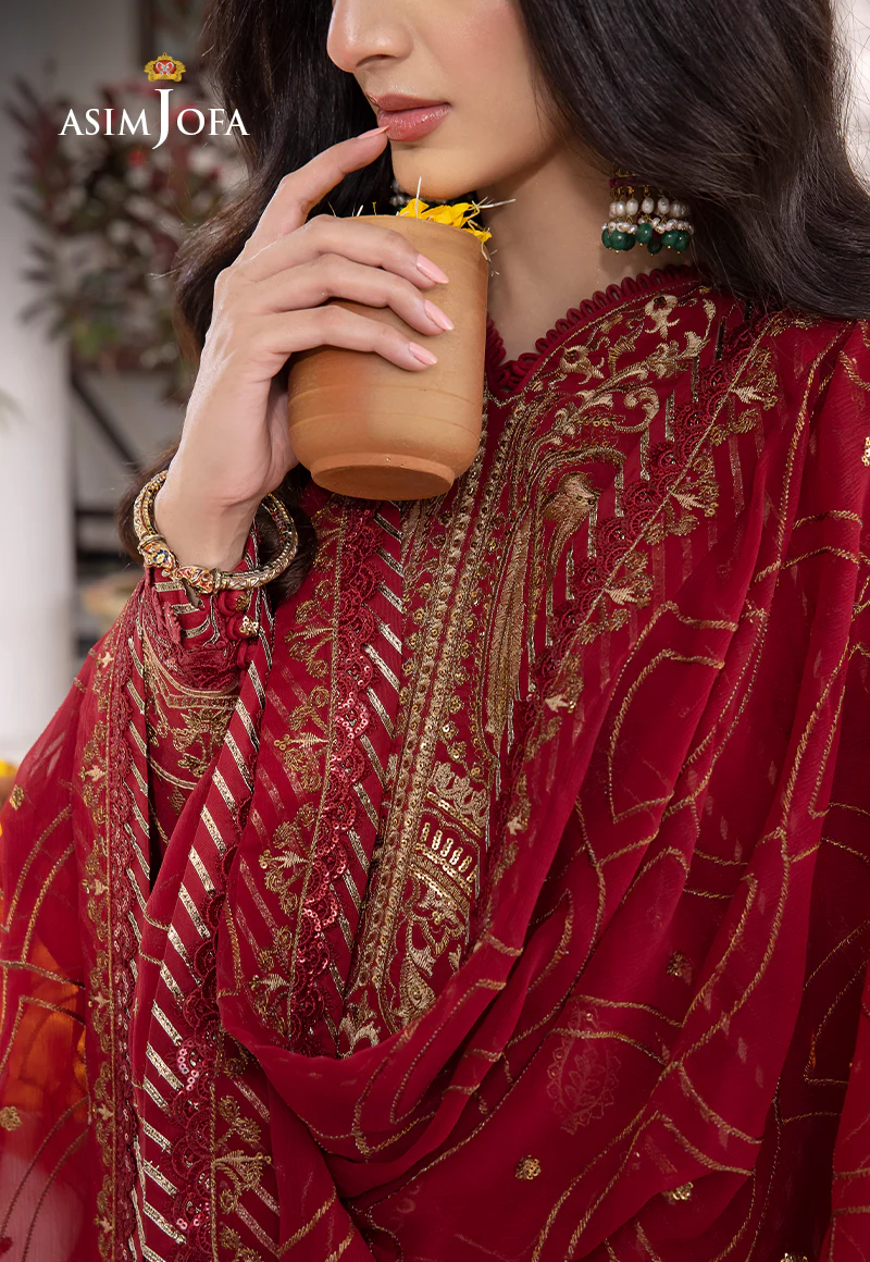 AJAB-24 EMBROIDERED LAWN SILK 3 PCS - Image 5