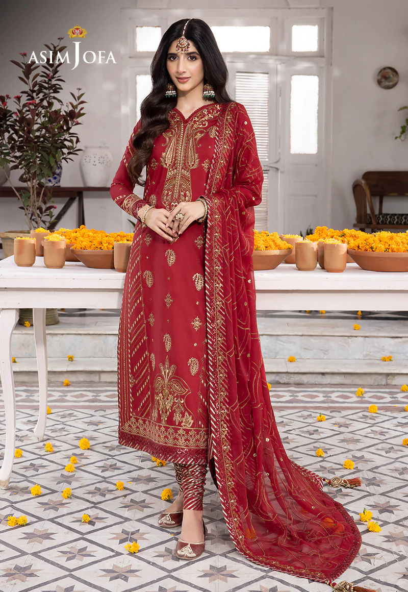 AJAB-24 EMBROIDERED LAWN SILK 3 PCS - Image 8