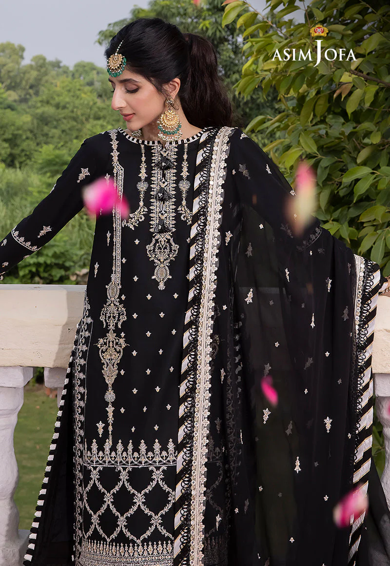 AJABD-01 EMBROIDERED LAWN SILK Stitched 2 PCS - Image 8