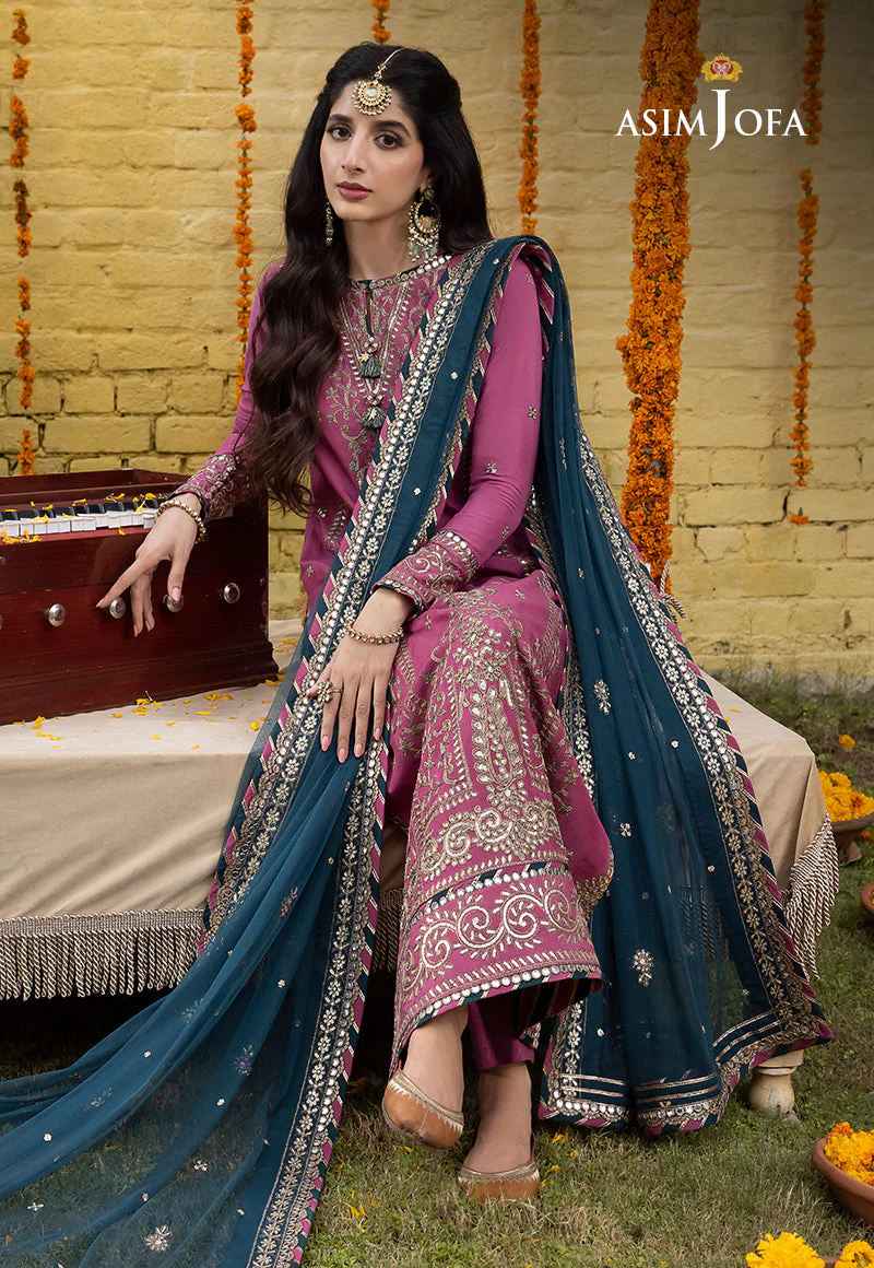 AJABD-19 EMBROIDERED COTTON SILK STITCHED 2 PCS - Image 3