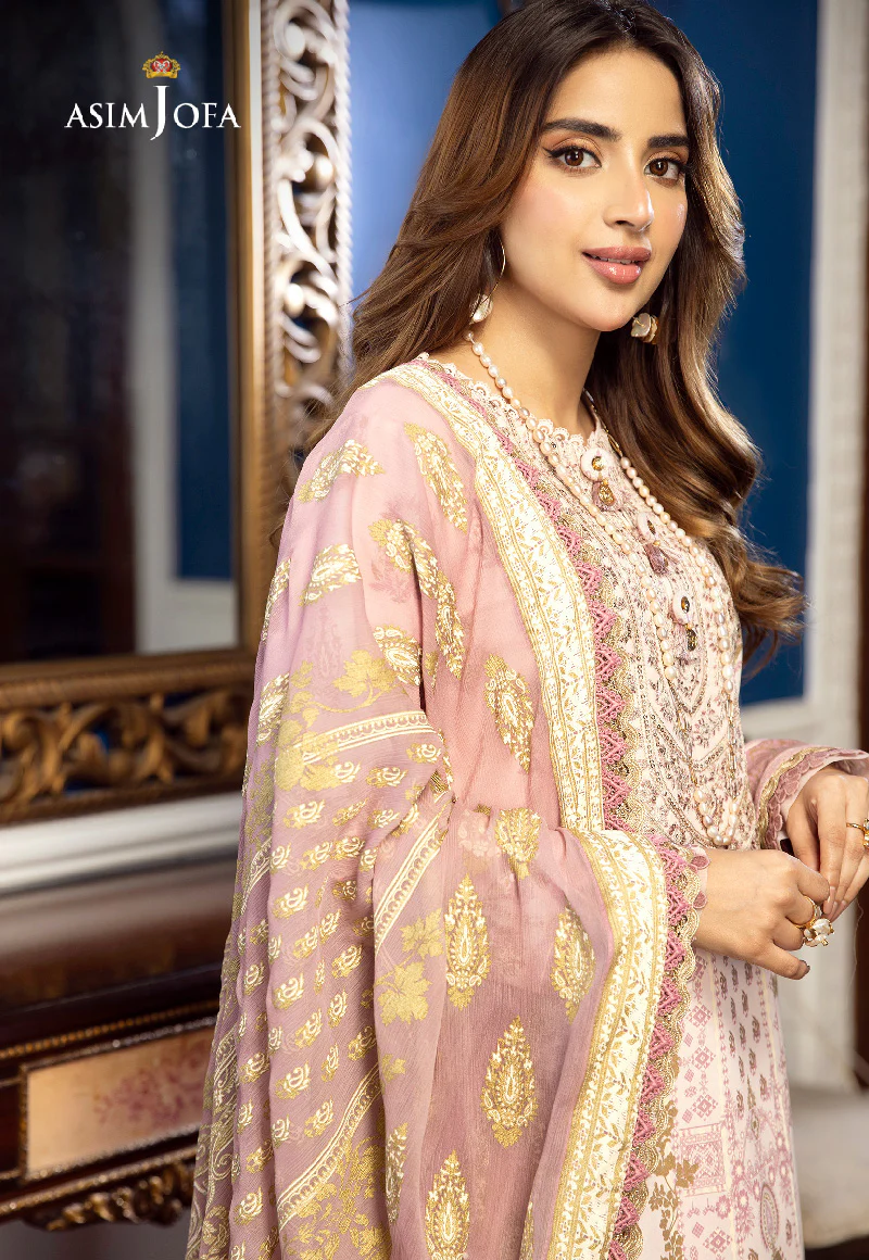 AJAI-09 EMBROIDERED CAMBRIC 2 PCS - Image 2