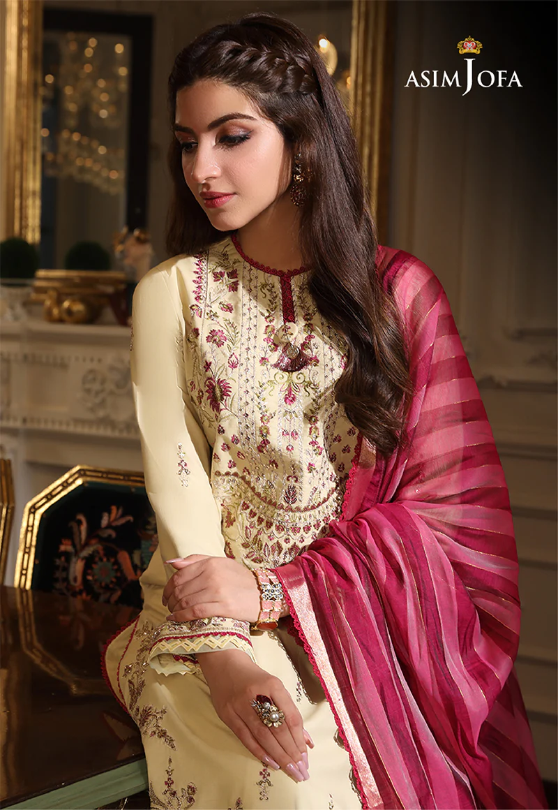 AJAI-11 EMBROIDERED SLUB LAWN 3 PCS - Image 7