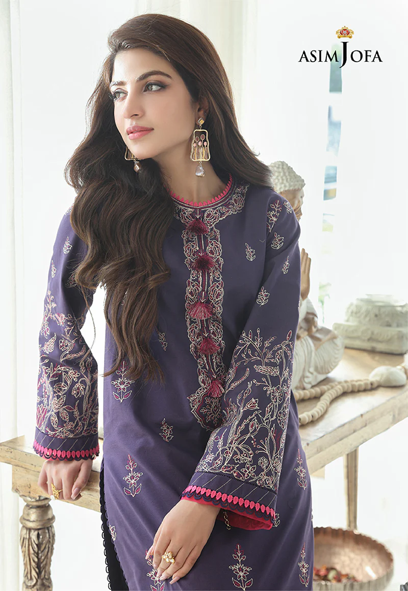 AJAI-19 EMBROIDERED SLUB LAWN 2 PCS - Image 4