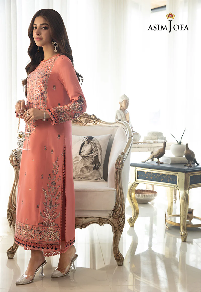 AJAI-20 EMBROIDERED SLUB LAWN 2 PCS - Image 6