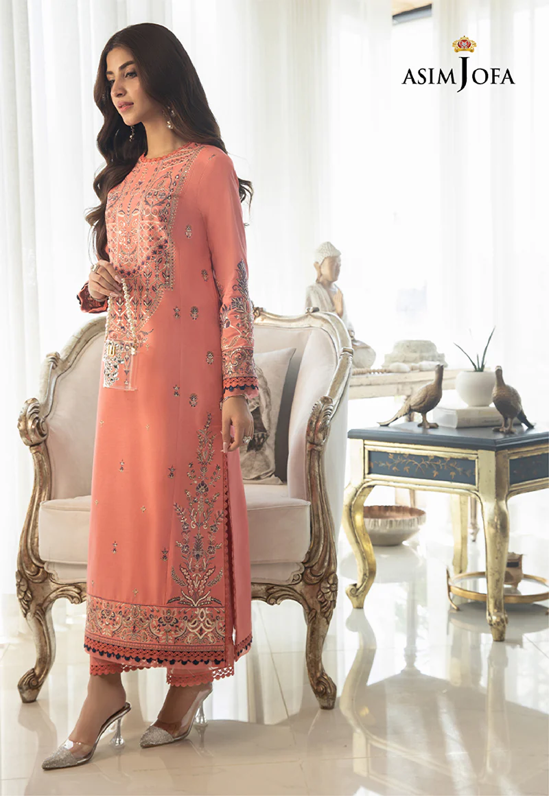AJAI-20 EMBROIDERED SLUB LAWN 2 PCS - Image 8