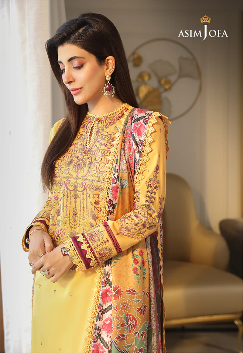AJAI-22  EMBROIDERED CAMBRIC 3 PCS - Image 2