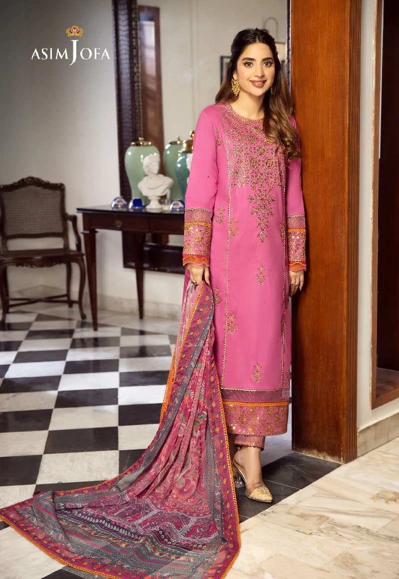 AJAI-36  EMBROIDERED CAMBRIC 3 PCS - Image 7