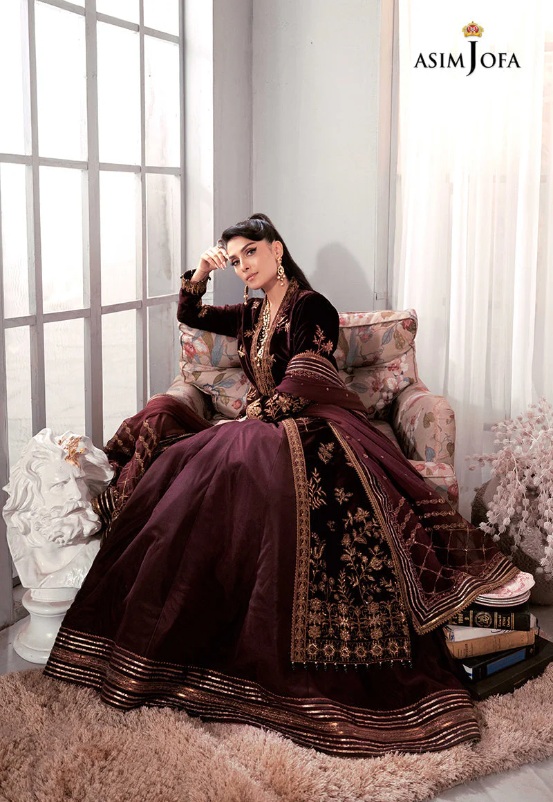 AJAM-01 EMBROIDERED VELVET 3 PCS - Image 9