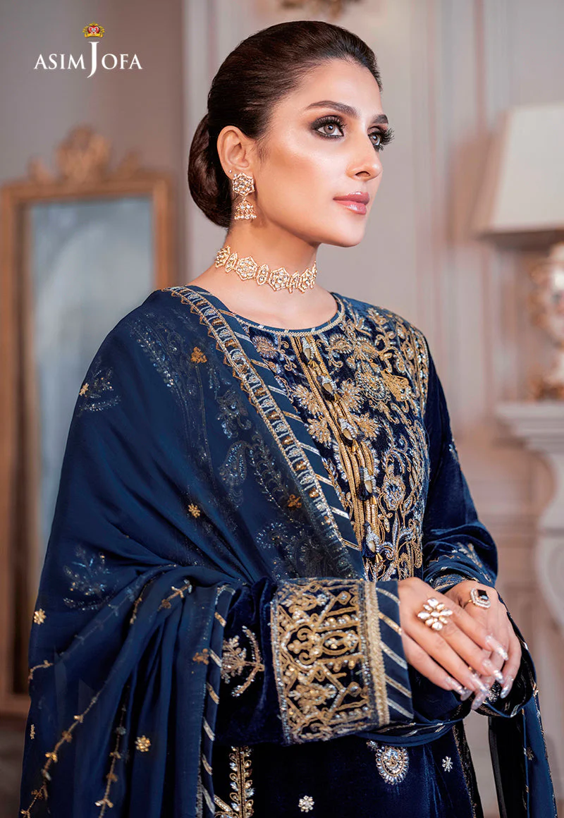 AJAM-08 EMBROIDERED VELVET 3 PCS - Image 11