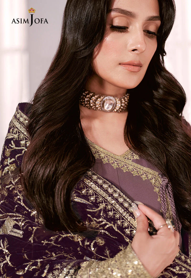AJAM-09 EMBROIDERED CHIFFON 3 PCS - Image 10