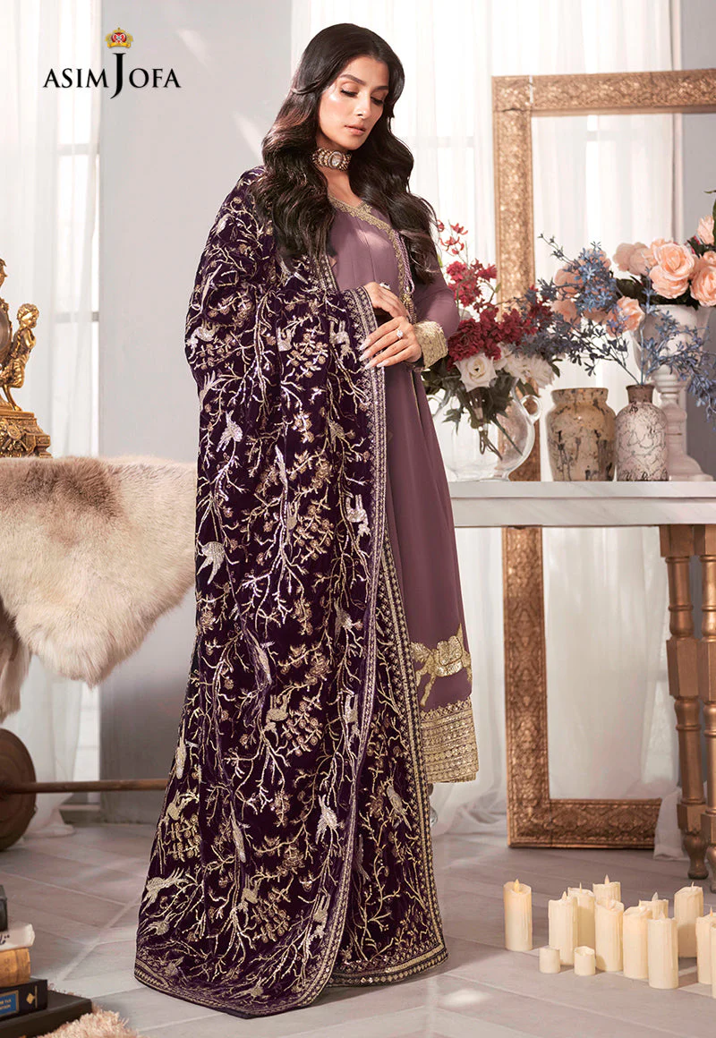 AJAM-09 EMBROIDERED CHIFFON 3 PCS - Image 3