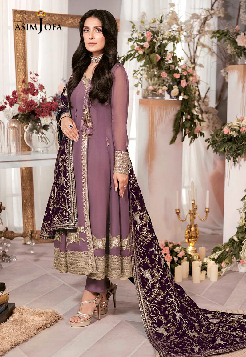 AJAM-09 EMBROIDERED CHIFFON 3 PCS - Image 4