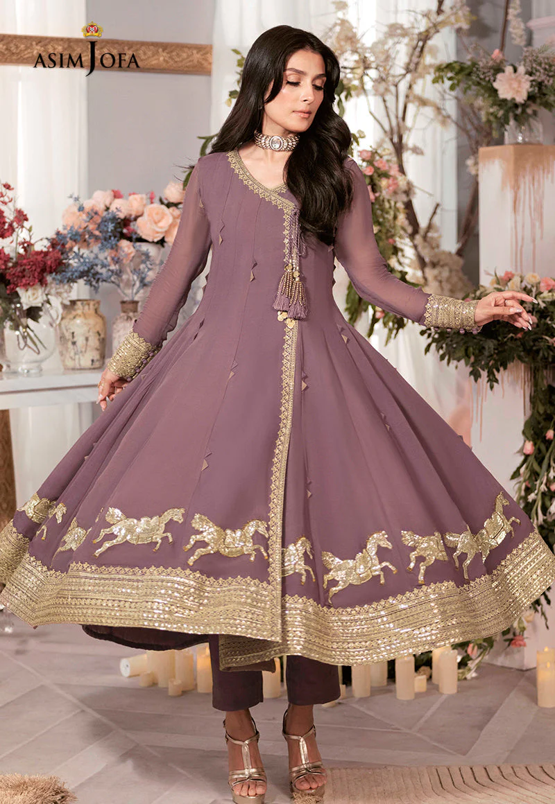 AJAM-09 EMBROIDERED CHIFFON 3 PCS - Image 5