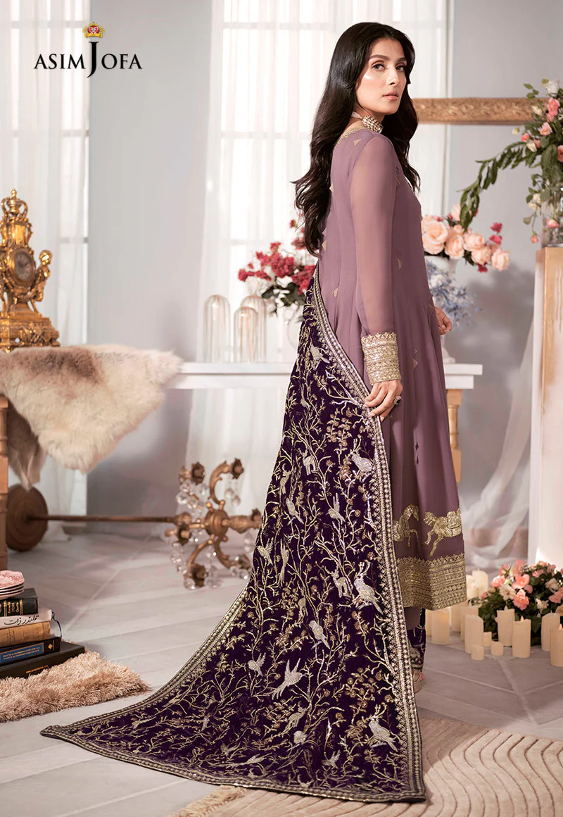 AJAM-09 EMBROIDERED CHIFFON 3 PCS - Image 6