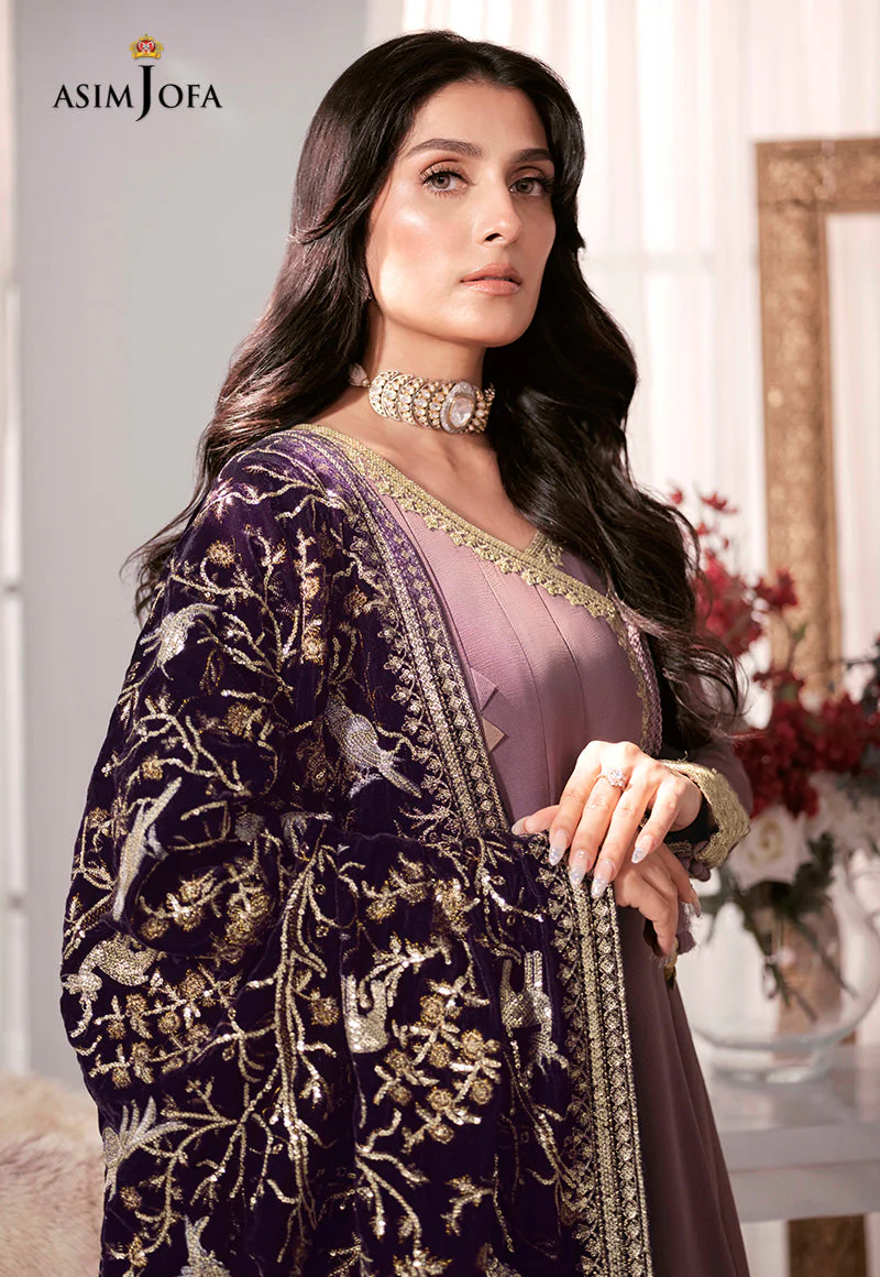 AJAM-09 EMBROIDERED CHIFFON 3 PCS - Image 7