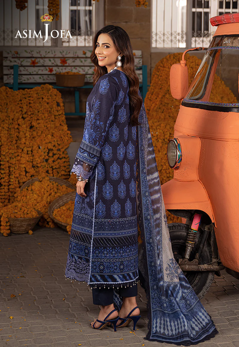 Ajso-01 Unstitched 2 Pcs Shirt Trouser - Image 2